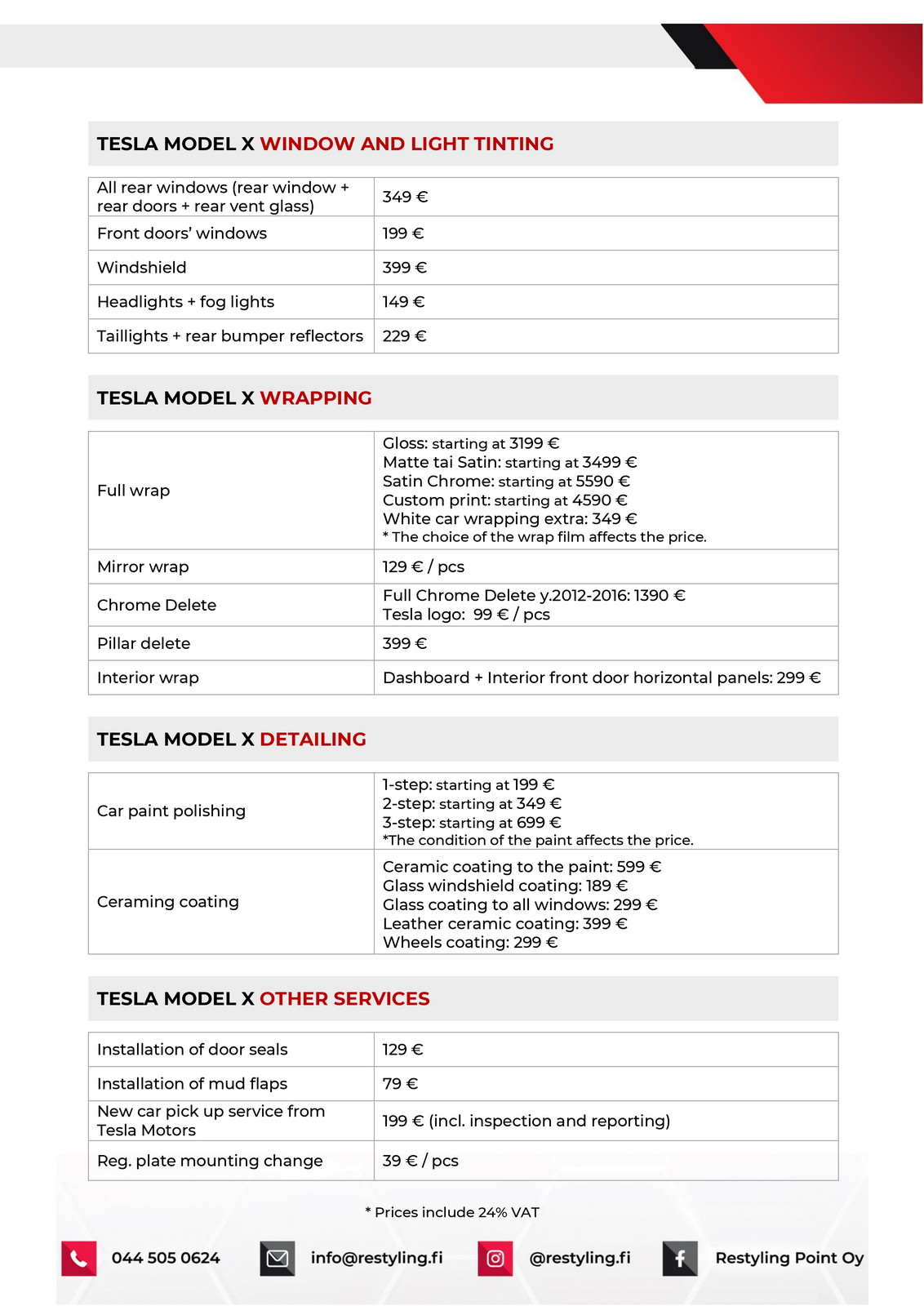 Pricing 18 Tesla Model X price list 02