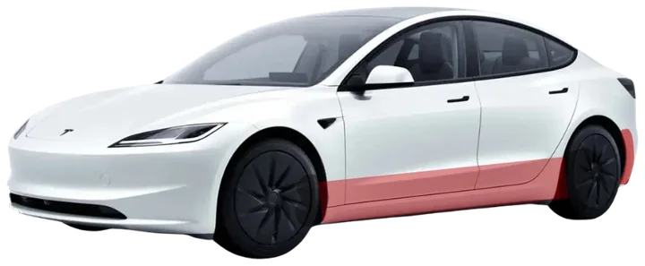 Tesla Model 3, Basic-paketin suojattavat kohteet