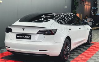 Tesla Model 3 pillar delete Gloss Black