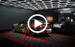 Tesla Model 3 art wrap video